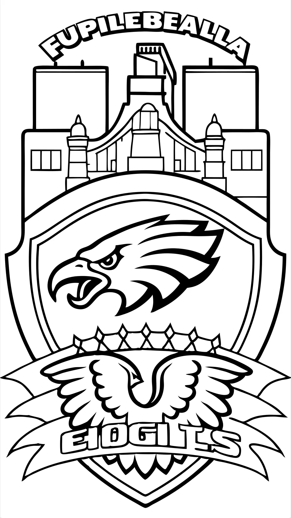 philadelphia eagles coloring pages